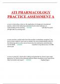 ATI PHARMACOLOGY PRACTICE ASSESSMENT A