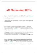 ATI Pharmacology 2019 A