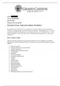 PHI 105 Topic 1 Complete Assignment and Discussion Questions Grand Canyon