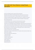 GTC BIO 2117 Test 4 Review Actual Exam 2023&sol;2024 