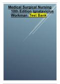 Medical Surgical Nursing 10th Edition Ignatavicius Workman 2024 updated Test Bank .pdf