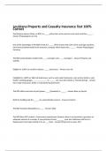 Louisiana Property and Casualty Insurance Test 100% Correct 