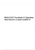 HESI EXIT Test Bank | Questions With Answers | Latest Graded A+ | 100% Correct