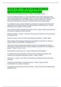 NACE CIP 1 CBT EXAM PRACTICE QUESTIONS WITH ANSWERS