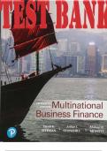 TEST BANK for Multinational Business Finance 15th Edition David Eiteman&comma; Arthur Stonehill & Michael Moffett&period; &vert; All 18 Chapters