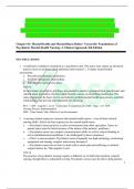 TESTBANK VARCAROLIS FOUNDATIONS OF PSYCHIATRIC-MENTAL HEALTH NURSING A CLINICAL  9TH EDITION BY MARGARET JORDAN HALTER CHAPTER 1-36 100&percnt;VERIFIED 2023