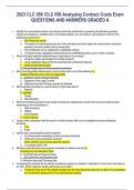 2023 CLC 056 /CLC 056 Analyzing Contract Costs Exam QUESTIONS AND ANSWERS GRADED A