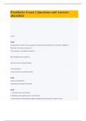 Prosthetics Exam 2 Questions and Answers 2023&sol;2024