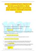 ATI RN COMPREHENSIVE PREDICTOR EXAMS LATEST 2023-2024