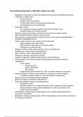 Class notes General Microbiology (GenMicro390) 
