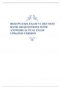HESI PN EXIX EXAM V1 2023 TEST BANK 160 QUESTIONS WITH ANSWERS ACTUAL EXAM UPDATED VERSION &period;pdf