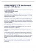 C836 WGU COMPLETE Questions and Answers 100&percnt; Correct