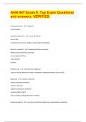 AHN 447 Exam 5&comma; Top Exam Questions and answers&period; VERIFIED&period;