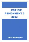 EST1501 ASSIGNMENT 3 2023