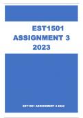 EST1501 ASSIGNMENT 3 2023