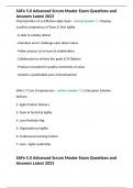 SAFe 5&period;0 Advanced Scrum Master Exam Questions and Answers Latest 2023 