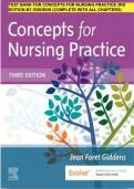 TEST BANK FOR CONCEPTS FOR NURSING PRACTICE 3RD EDITION BY GIDDENS (COMPLETE WITH ALL CHAPTERS)