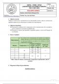 Laboratory report about Chemical balance (Le-Chatelier Principle)