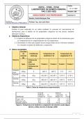 Laboratory report about solutions