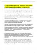 FTCE ESE Exceptional Student Education K-12 &lpar;Sample Questions & Answers&rpar; 