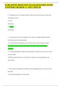 NURS 699 RN HESI EXIT EXAM QUESTION WITH ANSWERS GRADED A&plus; 2023 UPDATE