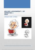 ADL2601 ASSIGNMENT 1 OF SEMESTER 1 2023