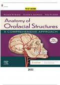 Anatomy of Orofacial Structures - A Comprehensive Approach 9th Edition by Richard W Brand, Donald E Isselhard & Amy Smith  - Complete, Elaborated and Latest(Test Bank)