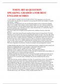 TOEFL IBT 66 QUESTION SPEAKING- GRADED A FOR BEST ENGLISH SCORES