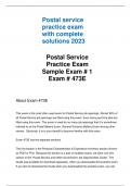 Postal Service Practice Exam Questions and Answers 2023&period;