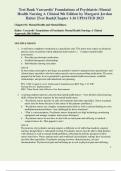 Test Bank Varcarolis' Foundations of Psychiatric-Mental Health Nursing A Clinical 9th Edition by Margaret Jordan Halter &vert;Test Bank&vert;Chapter 1-36 UPDATED 2023