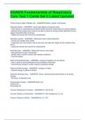 EGAN S Fundamentals of Respiratory Care Test &sol;Exam Package Deal-Solved