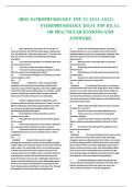 HESI PATHOPHYSIOLOGY FNP V2 2021- 2 0 2 2 &sol; PATHOPHYSIOLOGY HES I FNP REAL 100 PRACTICE QUESTIONS AND ANSWERS