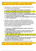 AHIP Test Exam Questions and Answers Rated A&plus; Guaranteed success New update 2022&sol;2023