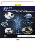 Test Bank for Goulds Pathophysiology for the Health Professions 7th Edition by Karin C. VanMeter & Robert J Hubert - Complete, Elaborated and Latest Test Bank. ALL Units (1-28) Included and Updated