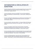 OXYGENATION & CIRCULATION ATI QUESTIONS&vert;UPDATED&VERIFIED&vert;100&percnt; SOLVED&vert;GUARANTEED SUCCESS