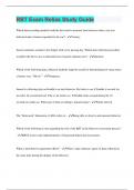 RBT Exam Relias Study Guide &vert; 75 Questions with 100&percnt; Correct Answers &vert; Updated & Verified 2023 