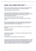 SERE 100&period;2 ARMY PRE-TEST 1&vert;UPDATED&VERIFIED&vert;100&percnt; SOLVED&vert;GUARANTEED SUCCESS