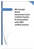 ATI RN CONCEPT BASED ASSESSMENT LEVEL 1 AND 2 ONLINE PRACTICE 