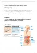 Chapter 9 Nutrition and the Human Digestive System