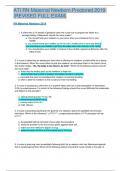 ATI RN Maternal Newborn Proctored 2019  &lpar;REVISED FULL EXAM&rpar;