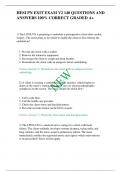 HESI PN EXIT EXAM V2 140 QUESTIONS AND ANSWERS 100&percnt; CORRECT GRADED A&plus;