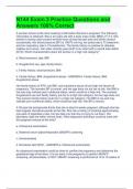 N144 Exam 3 Practice Questions and Answers 100&percnt; Correct