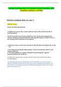 Portage learning biod 151 Module 6 Exam Questions with complete solutions &vert; verified 