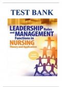 Test Bank For Leadership Roles And Management Functions And Nursing 10th Edition Marquis