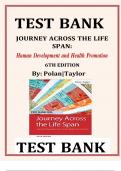 TEST BANK FOR JOURNEY ACROSS THE LIFE SPAN HUMAN DEVELOPMENT AND HEALTH
