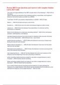 Pearson RBT Exam Questions and Answers with Complete Solution Latest 2023&sol;2024 Guide