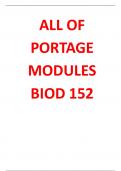 ALL OF PORTAGE MODULES BIOD 152