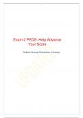 PEDS EXAM QUESTIONS AND ANSWERS WITH EXPLANATON LATEST UPDATE 2024&period; A&plus; ULTIMATE GUIDE 