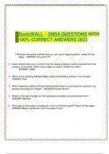 SonicWALL – SNSA QUESTIONS WITH 100% CORRECT ANSWERS 2023