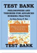 TEST BANK PHILOSOPHIES AND THEORIES FOR ADVANCED NURSING PRACTICE 3RD EDITION